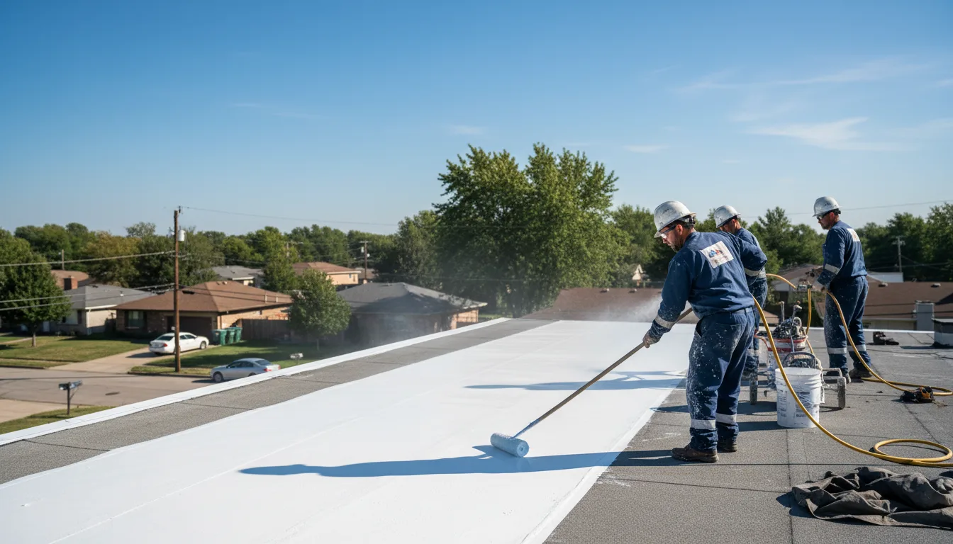 Commercial roof coating in Athens, MI near me